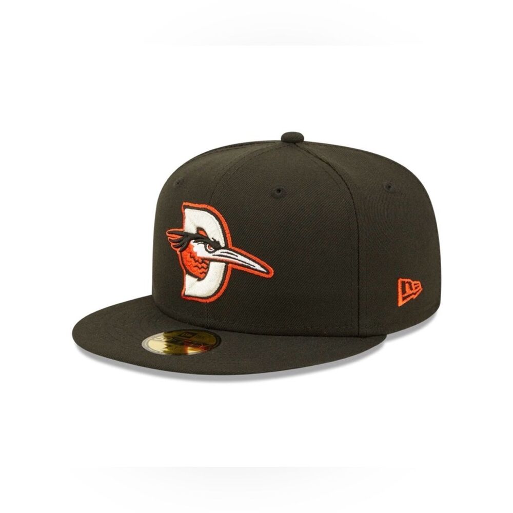NWT New Era 59Fifty Delmarva Shorebirds On-Field Fitted Road Cap 7 1/8 MILB